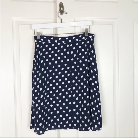 Kate Spade Polka Dot Skirt Navy - Picture 7 of 7